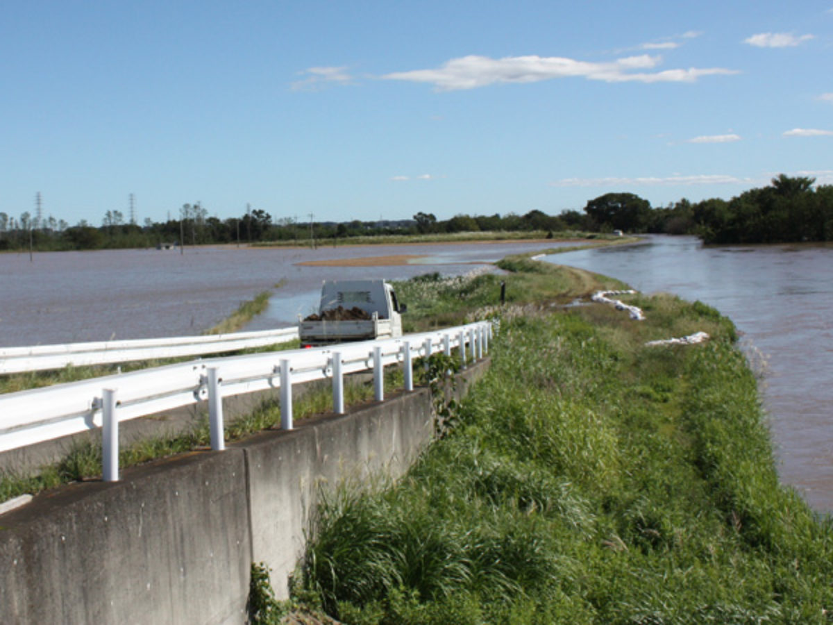 台風19号 つくば市北部で桜川が浸水 昭和61年の水害以来