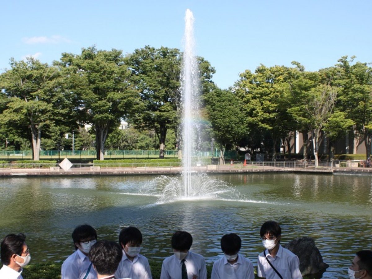 中央公園に噴水復活 地元中学生が提案 つくば